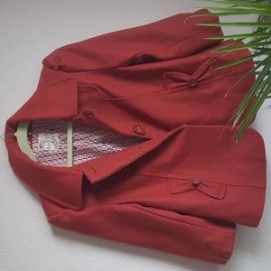 Adorable Tulle Orange Blazer Jacket M